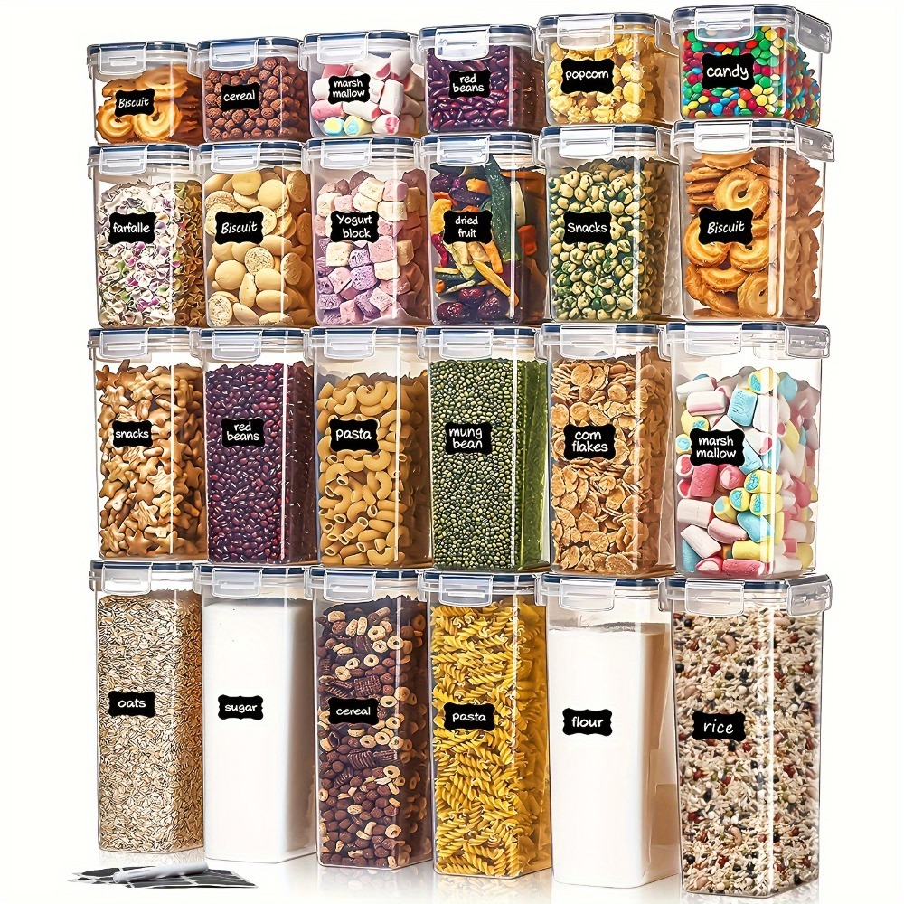 Food Storage Warehouse - 밀폐용기 24피스 세트 용기 12개 뚜껑