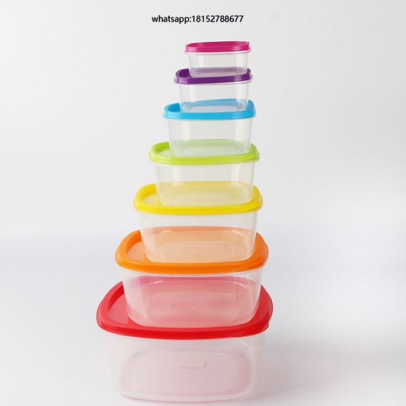 Food Storage Plastic Container - 레인보우 7종 플라스틱 식품 보관 용기