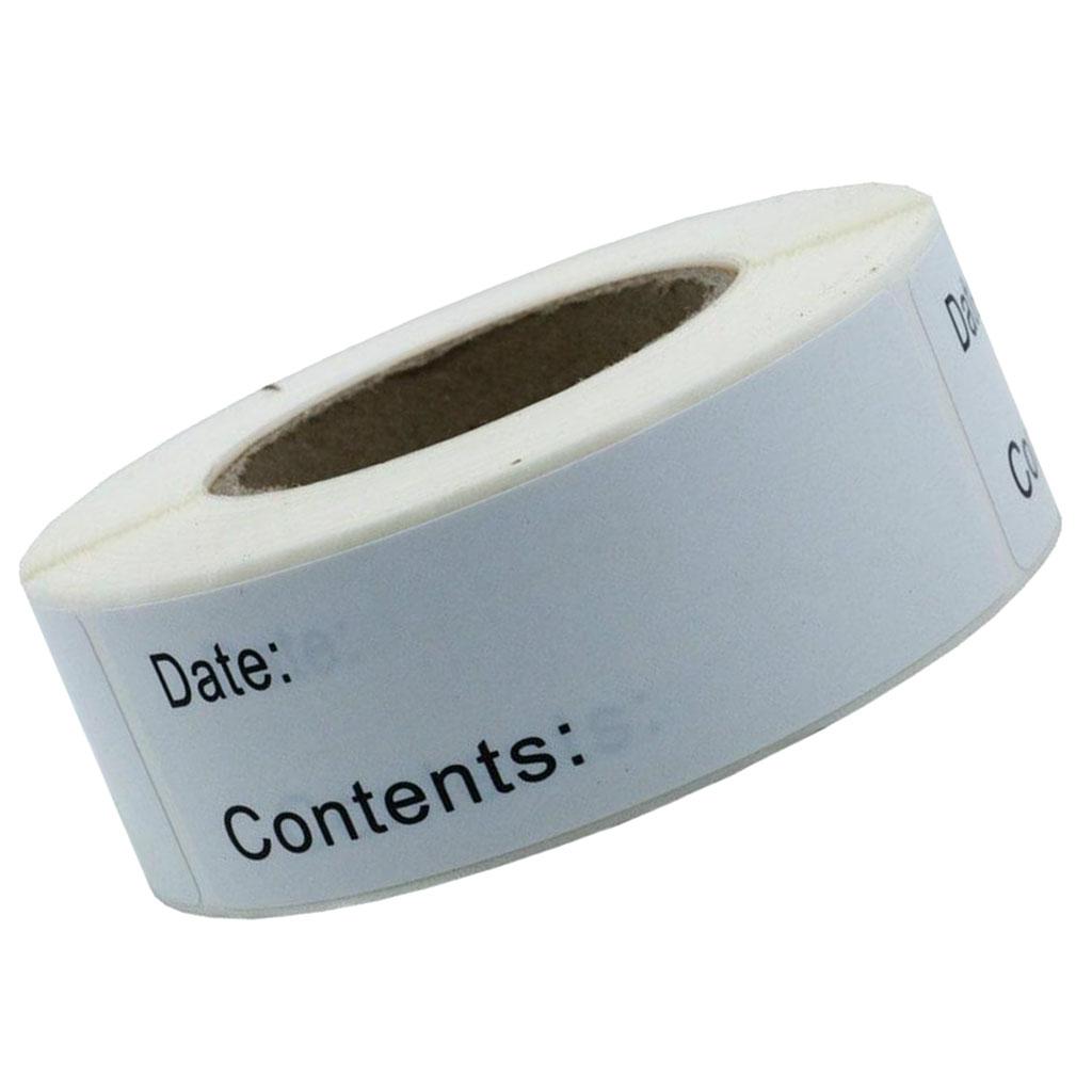 Food Storage Label - 가정용으로 사용할 수 있는 녹는 식품