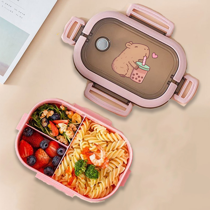 Food Storage Warehouse - Capybara 도시락 상자 애니메이션 동물 인쇄
