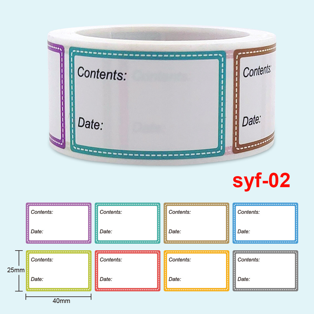 Food Storage Label - 안전한 날짜 식품 카탈로그 보관 자체
