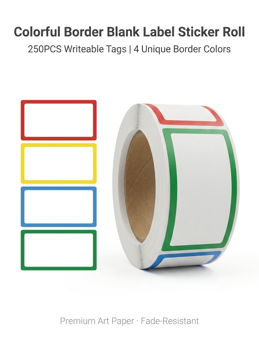Food Storage Label - 250Pcs/Roll 이름 저장 책 분류 스티커,