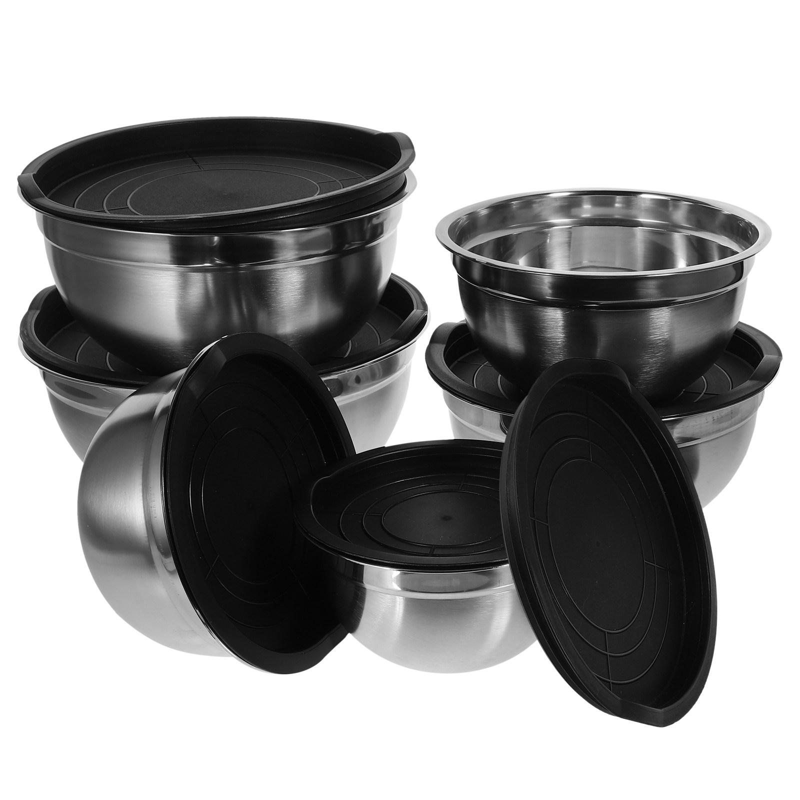 Food Storage Airtight - 1세트, 쌓아서 보관 가능한 스테인리스 스틸