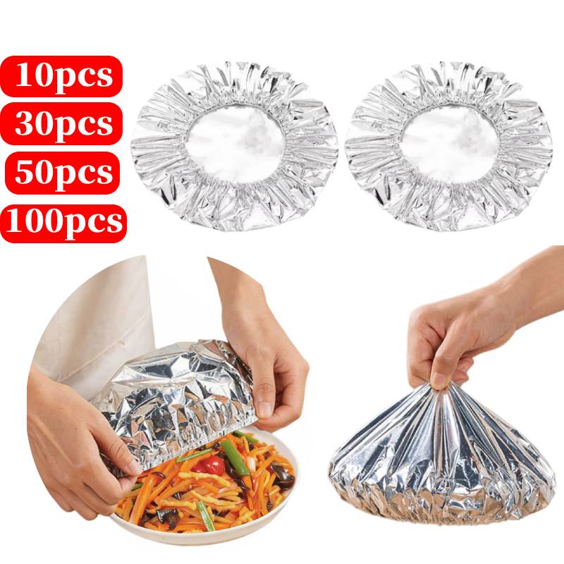 Food Storage Aluminum - 10-100PCS 반복 사용 가능한 필름 절연
