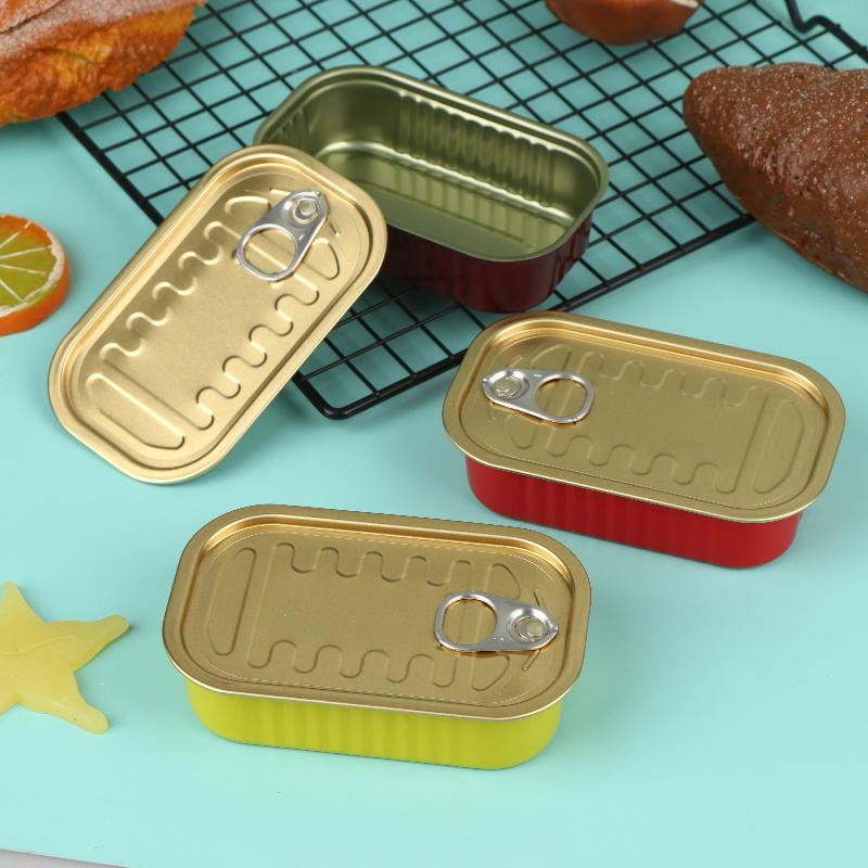 Food Storage Organizer - 2개입 미니 틴 박스, 풀링 뚜껑이