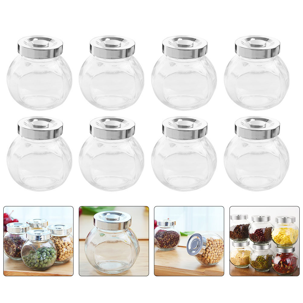 Food Storage Airtight - 8개 세트의 밀폐 유리 보관 용기,