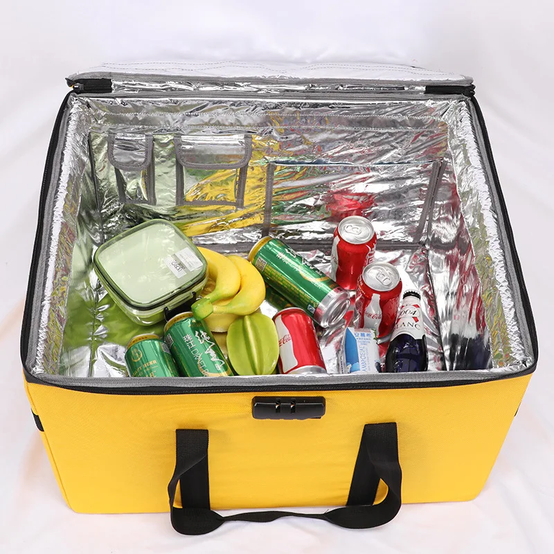 Food Storage Aluminum - 80L 휴대용 대형 피자 배달 가방