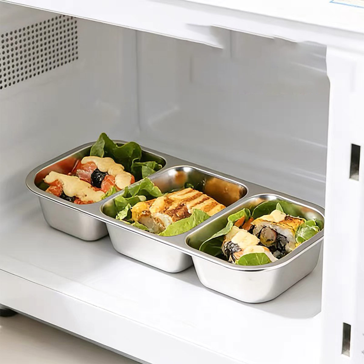스테인리스 스틸 뚜껑 있는 식품 보관 용기, 식품 등급 - Food Storage Metal Box 리뷰 및 가격