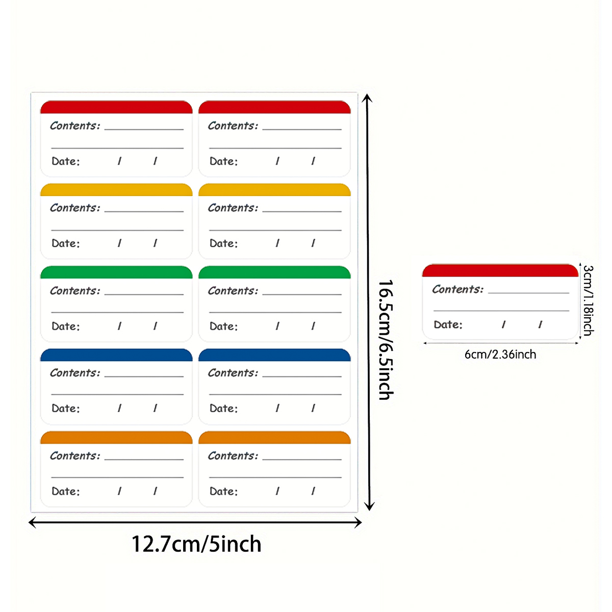 100개입 냉동고 라벨, 쉽게 떼어낼 수 있는 냉동식품 - Food Storage Label 리뷰 및 가격
