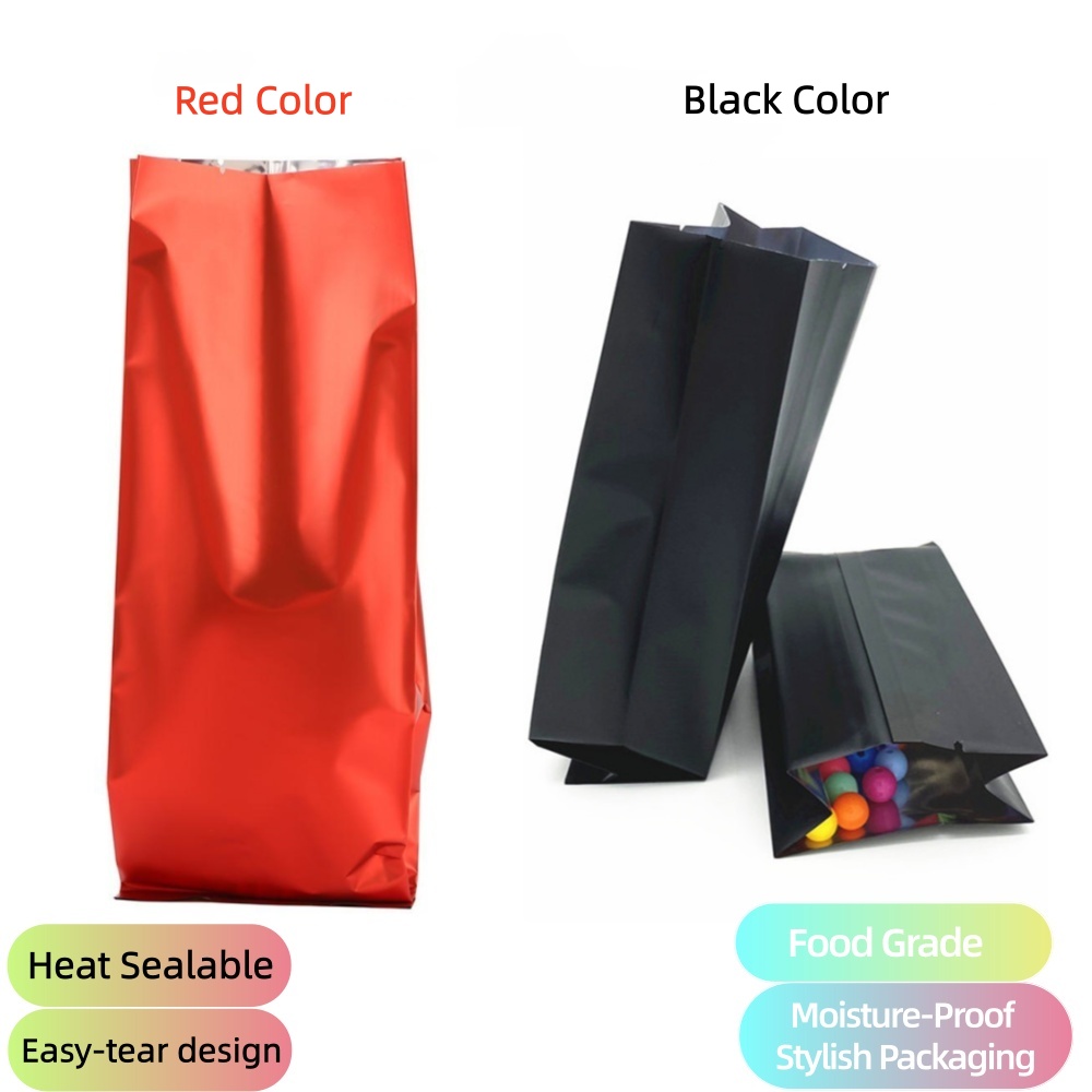 무광 레드 & 블랙 알루미늄 호일 사이드 거셋 백 –  - Food Storage Aluminum 리뷰 및 가격