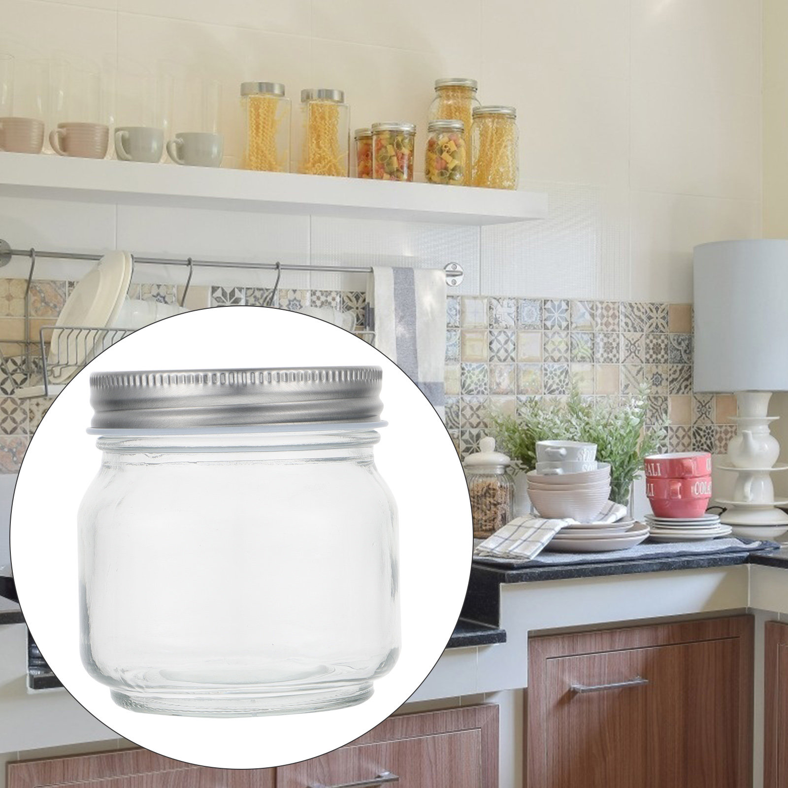 6개 세트의 메이슨 유리병: 두꺼운 투명 유리 재질,  - Food Storage Jar Set 리뷰 및 가격
