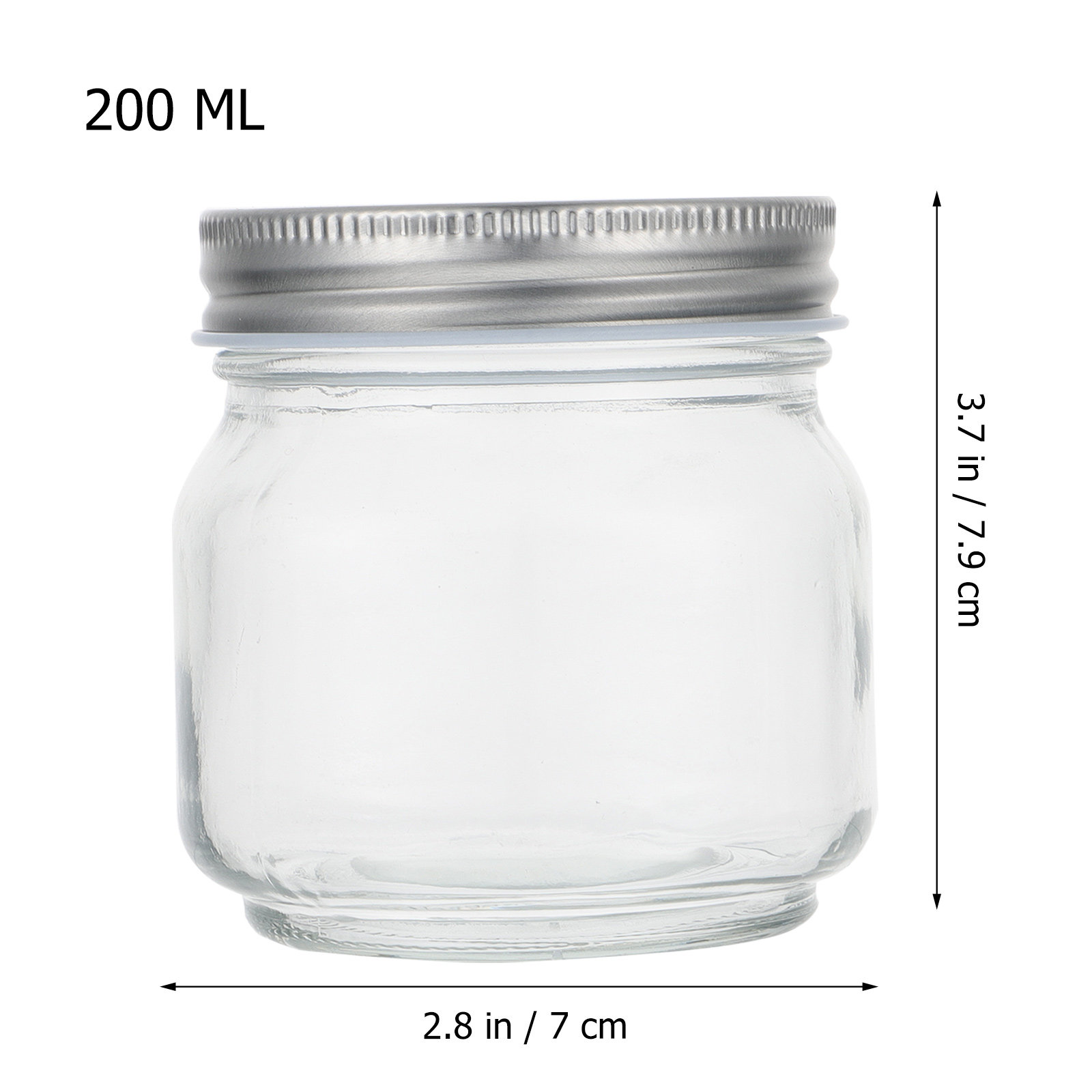 6개 세트의 메이슨 유리병: 두꺼운 투명 유리 재질,  - Food Storage Jar Set 리뷰 및 가격