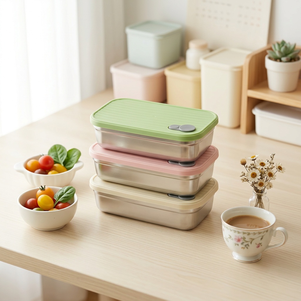 스테인리스 스틸 도시락 금속 도시락 전자레인지용 식품  - Food Storage Metal Box 리뷰 및 가격