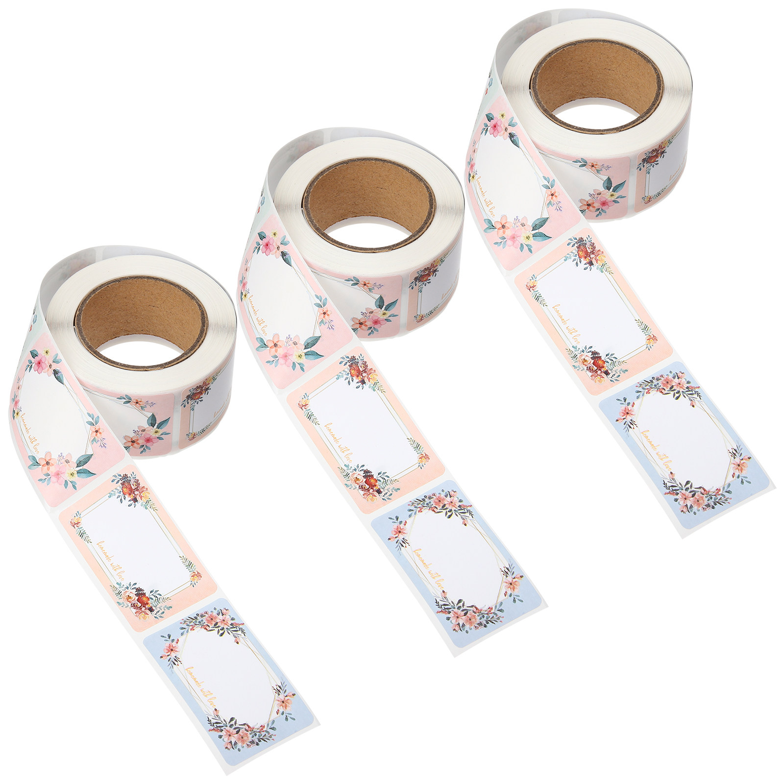 3개들이 무지 이름 스티커, 꽃무늬 병 라벨, 쉽게 떼 - Food Storage Label 리뷰 및 가격