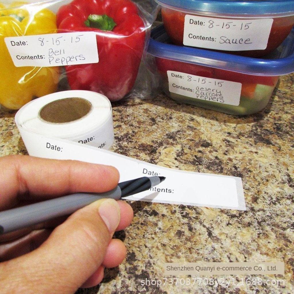 가정용으로 사용할 수 있는 녹는 식품 보관 라벨 - 금 - Food Storage Label 리뷰 및 가격