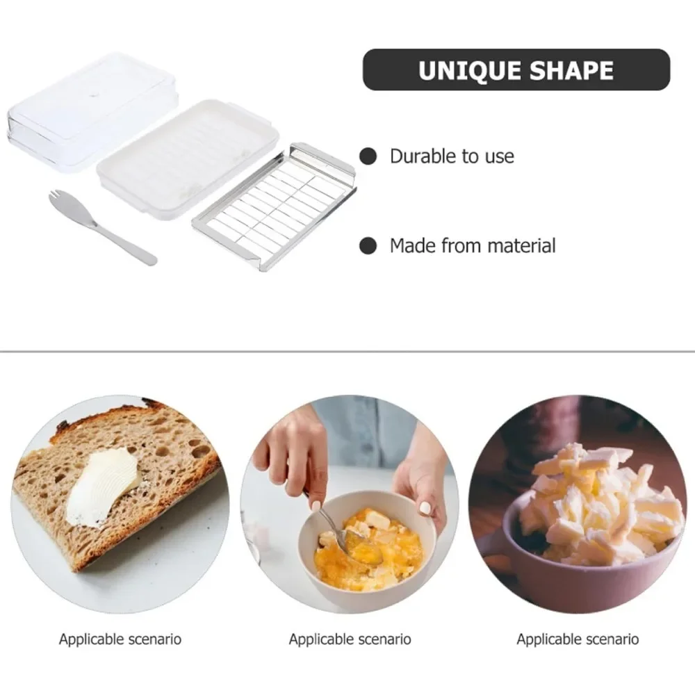 버터 보관 상자 투명 뚜껑과 커터가 있는 2-in-1  - Food Storage Airtight 리뷰 및 가격