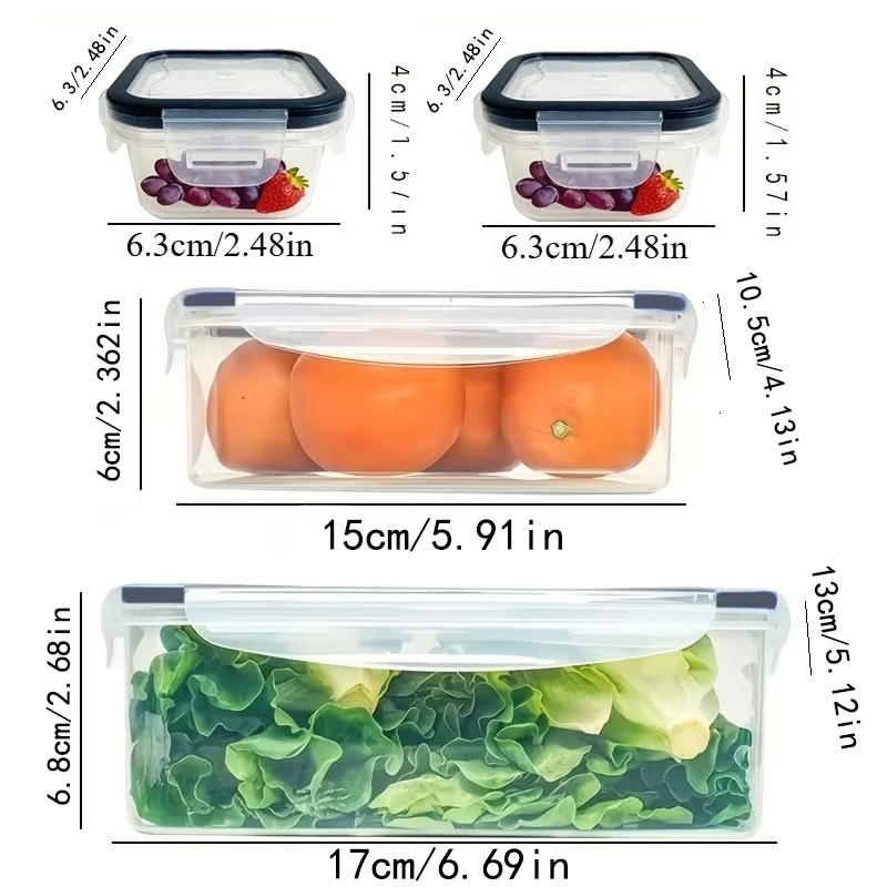 8Pcs 용기 4개 뚜껑 4개 세트 주방 밀폐용기 플라 - Food Storage Jar Set 리뷰 및 가격