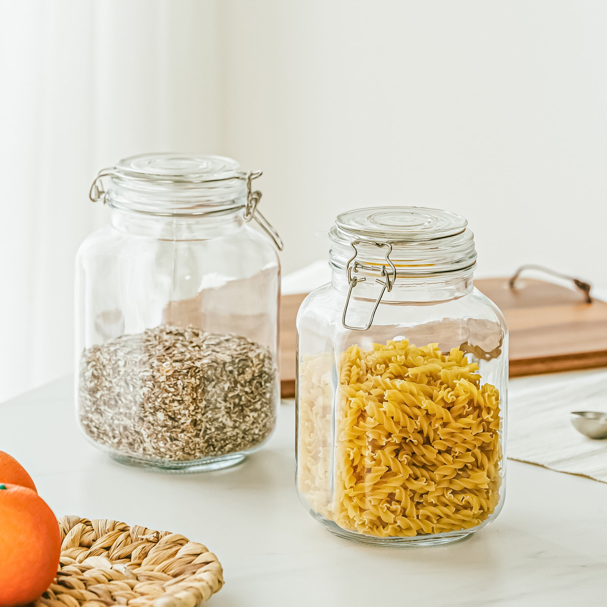 67온스 용량의 밀폐형 유리 식품 보관 용기, 잠금 뚜 - Food Storage Airtight 리뷰 및 가격