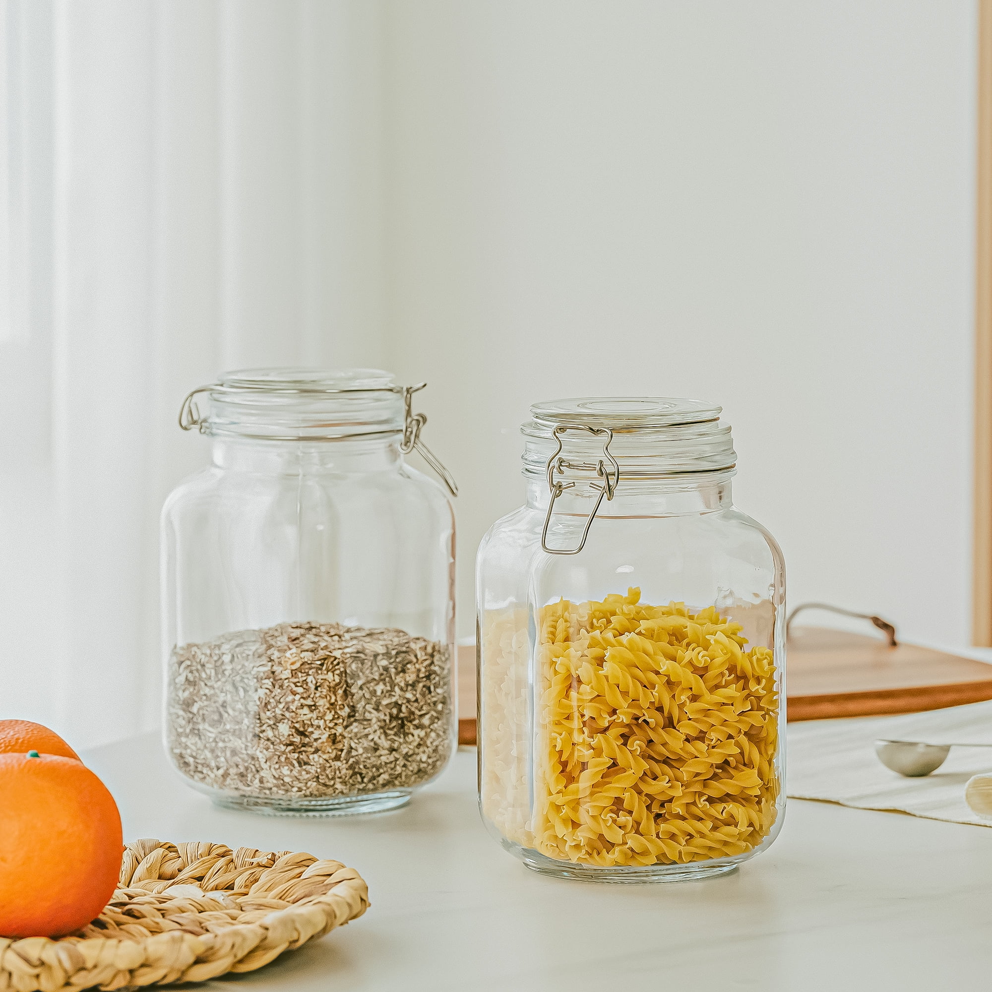67온스 용량의 밀폐형 유리 식품 보관 용기, 잠금 뚜 - Food Storage Airtight 리뷰 및 가격