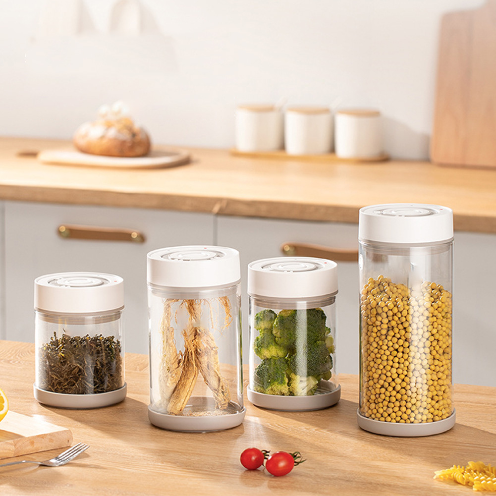 주방 습기 방지 유리 커피콩 항아리 자동 지능형 진공  - Food Storage Warehouse 리뷰 및 가격