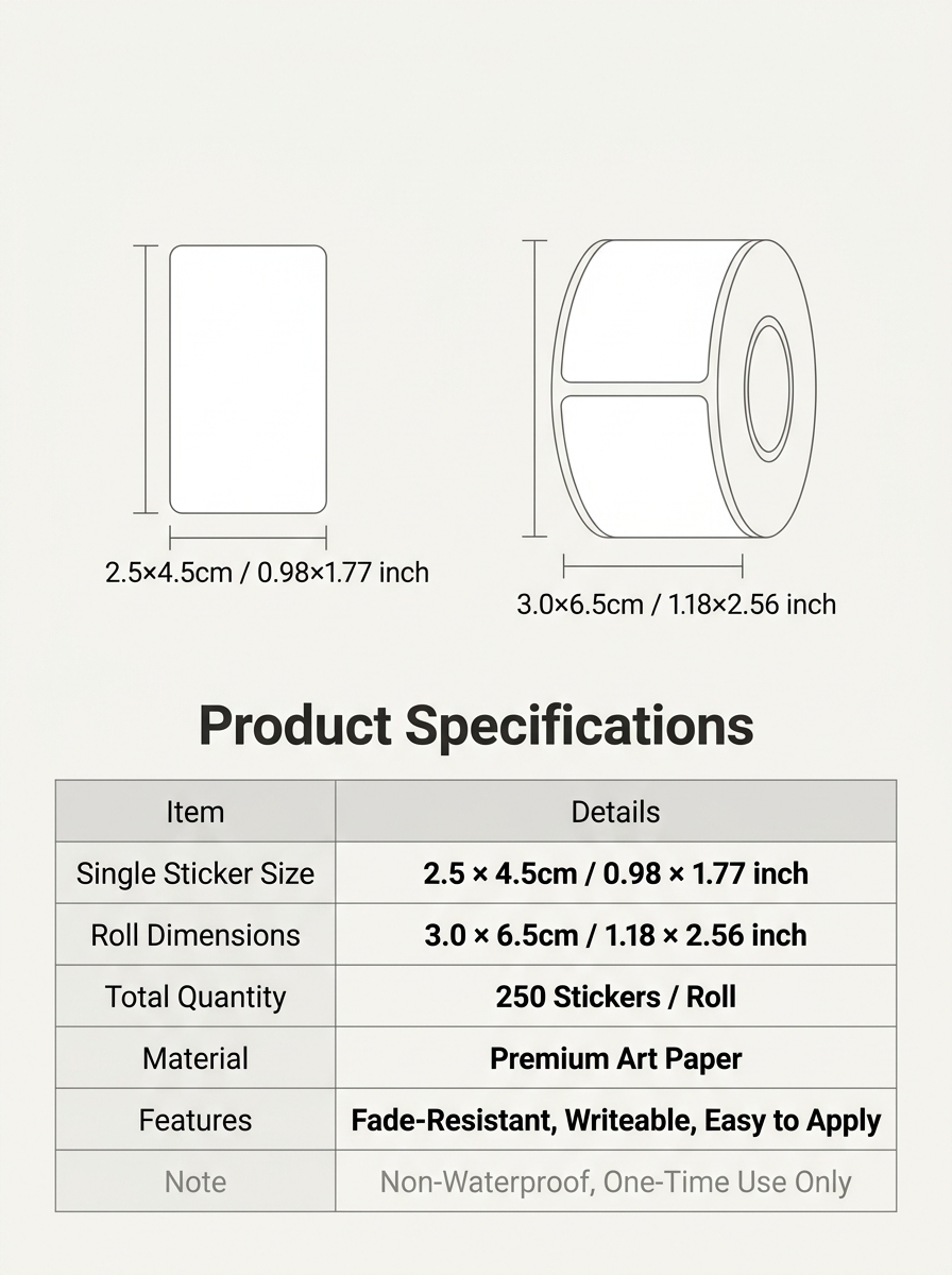 250Pcs/Roll 이름 저장 책 분류 스티커, 4  - Food Storage Label 리뷰 및 가격
