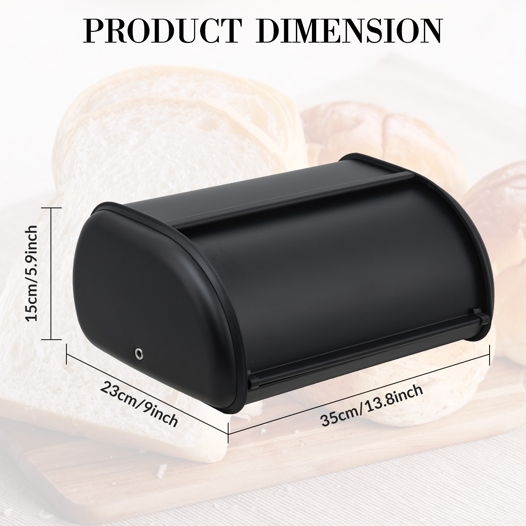 주방 조리대용 금속 빵 보관함, 13.8인치 롤탑형 빵 - Food Storage Metal Box 리뷰 및 가격