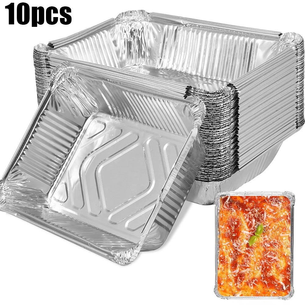 10PCS 일회용 알루미늄 호일 식품 저장 용기 오븐  - Food Storage Aluminum 리뷰 및 가격
