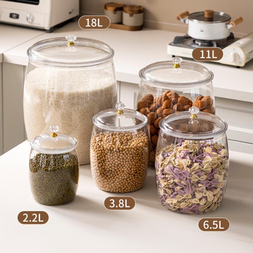 대형 투명 플라스틱 밀폐 용기, 쿠키, 사탕, 스낵,  - Food Storage Plastic Container 리뷰 및 가격