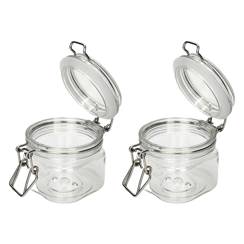 2Pcs 밀봉 된 저장 용기 투명 꿀 병 식품 저장을위 - Food Storage Plastic Container 리뷰 및 가격