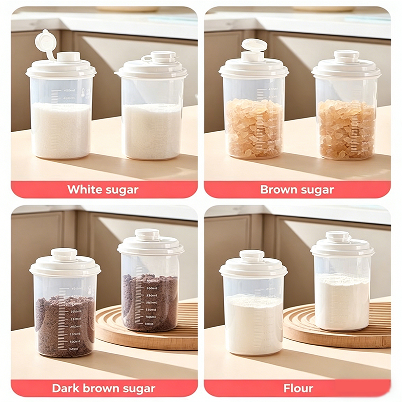 뚜껑이 있는 밀폐 식품 보관 용기, 설탕 디스펜서, 갈 - Food Storage Airtight 리뷰 및 가격