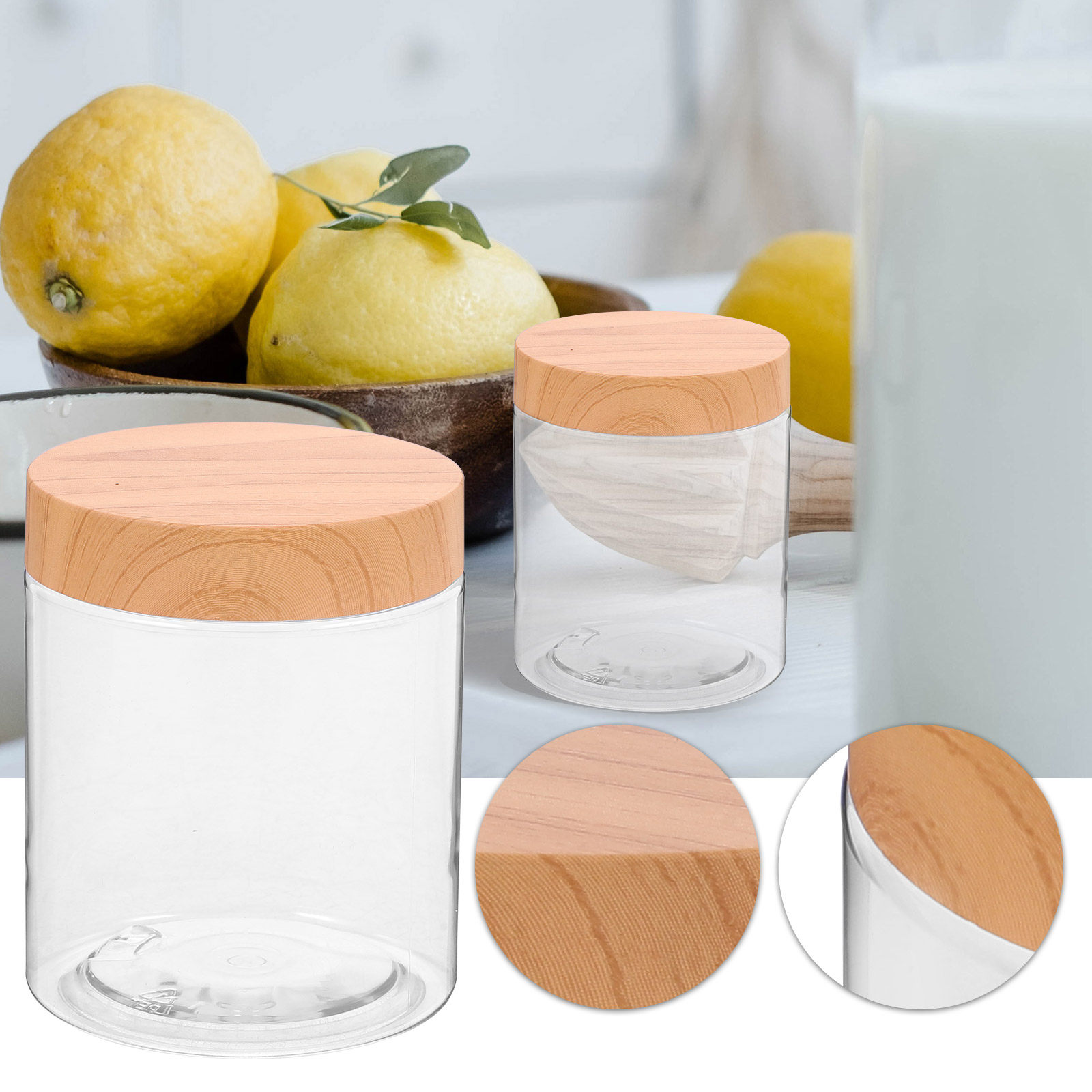6개 세트 주방용 밀폐 용기, 투명 플라스틱 재질, 건 - Food Storage Plastic Container 리뷰 및 가격