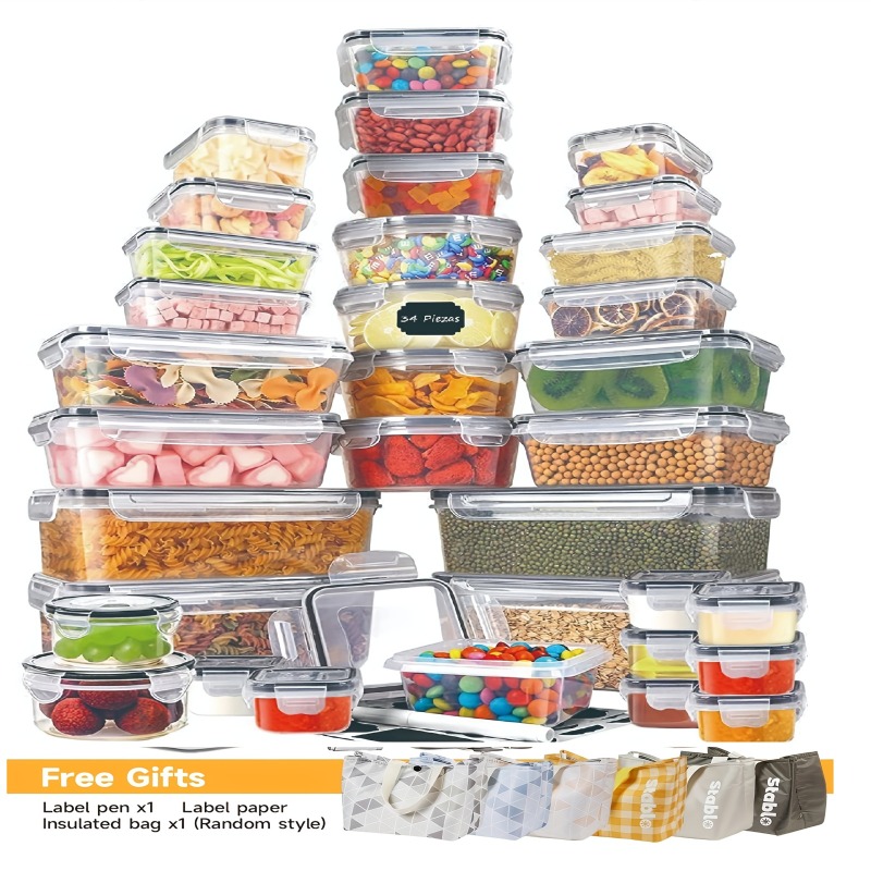 48개 BPA 프리 식품 보관 세트 – 주방, 식료품  - Food Storage Labels 리뷰 및 가격