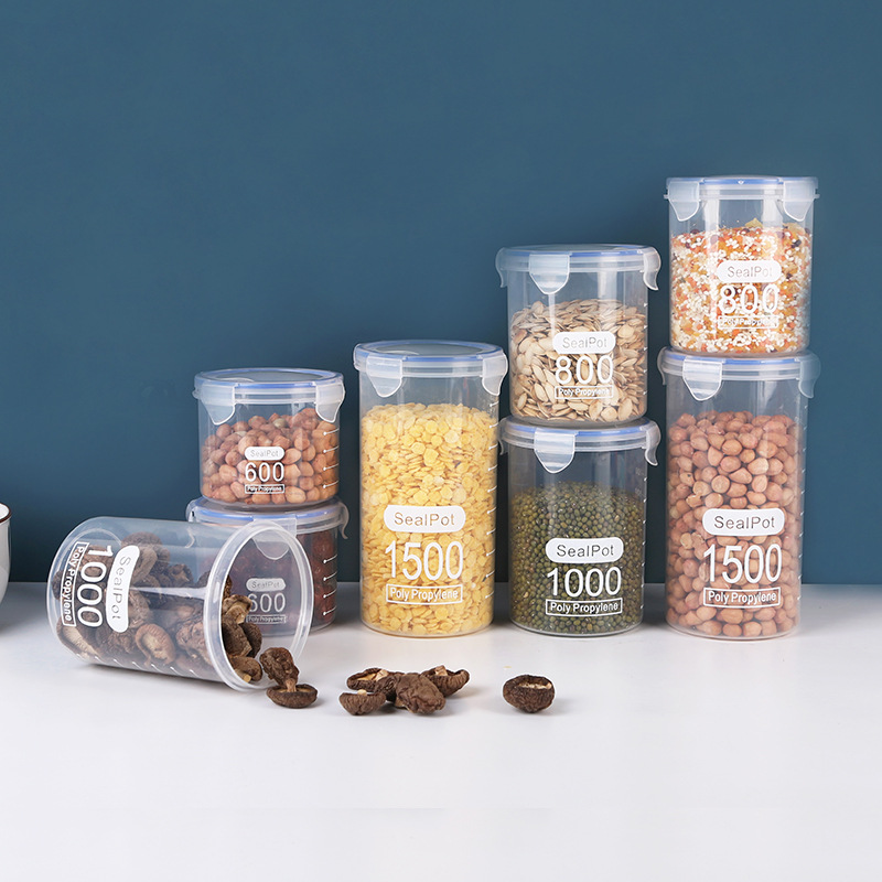 1-4개입 계량 눈금이 있는 밀폐 용기, 곡물 보관함, - Food Storage Jar Set 리뷰 및 가격