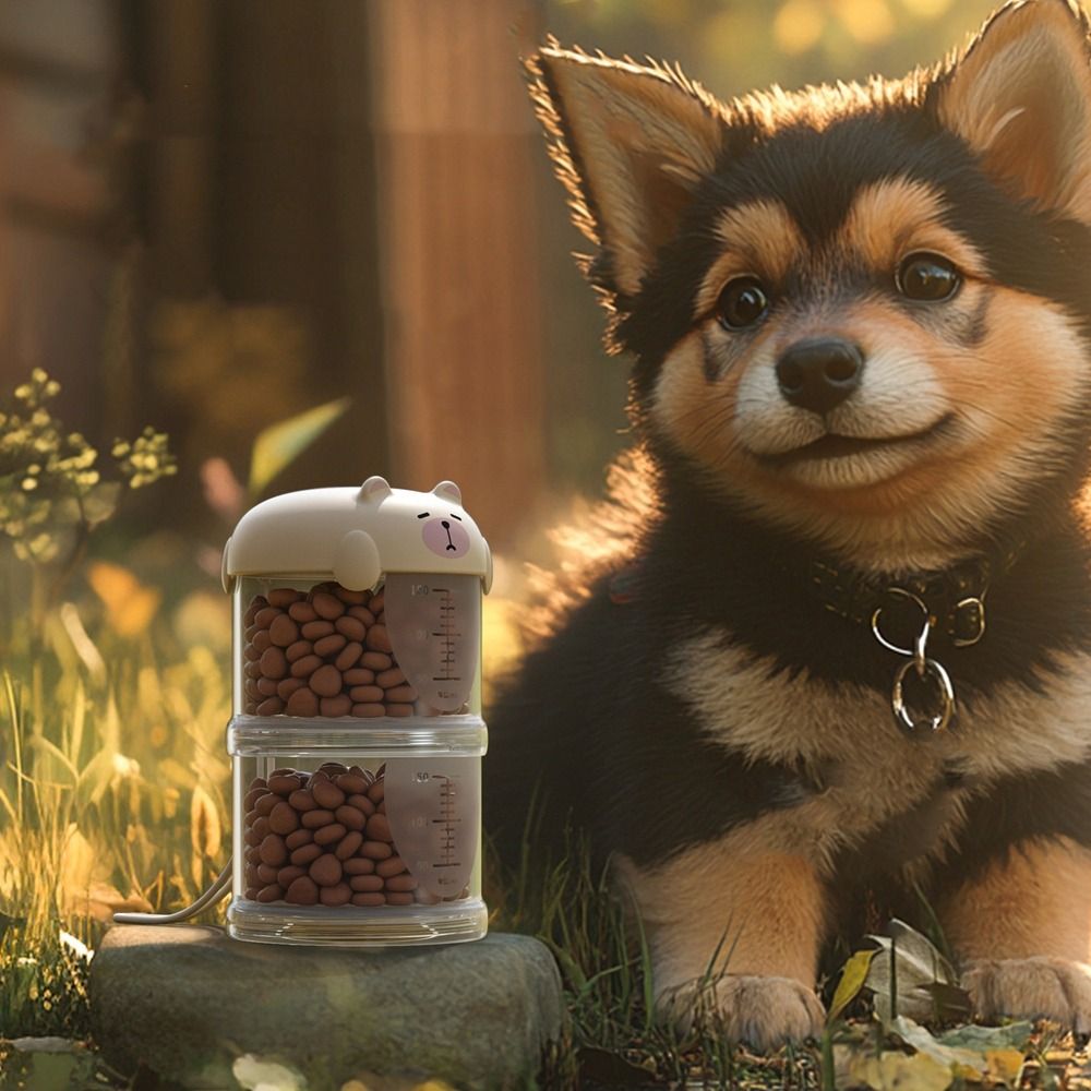 실용적인 플라스틱 다층 고양이 사료통 밀폐형 귀여운 강 - Food Storage For Dog 리뷰 및 가격